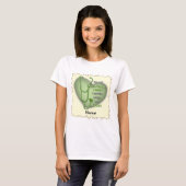 T-shirt infirmière exceptionnelle du coeur vert (Devant entier)