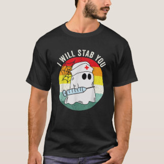 T-shirt Infirmière Fantôme Drôle Costume d'Halloween Je Va