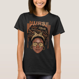 T-shirt Infirmière femme noire Afro Melanin
