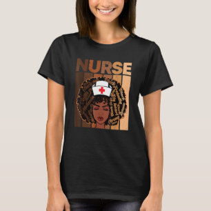 T-shirt Infirmière femme noire afro mélanine cool histoire