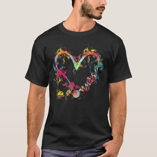 T-shirt Infirmière Flamme Coeur (Devant)