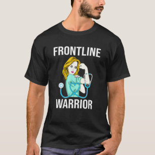 T-shirt Infirmière Frontline Guerrier Fier Cna Soins de sa