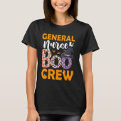 T-shirt Infirmière générale Boo Crew Éffrayant Boo Ghost H (Devant)