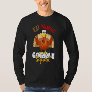 T-shirt Infirmière Gobble Squad Dinde Infirmière Jour de T