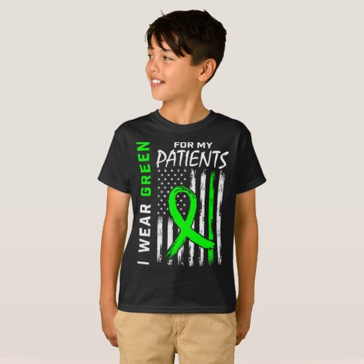 T-shirt Infirmière Green pour mes patients (Devant entier)