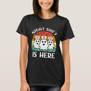 T-shirt Infirmière Halloween Hommes Femmes Night Shift Cre