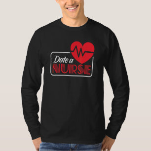 T-shirt Infirmière Heartbeat Médicale Professional Amuseme