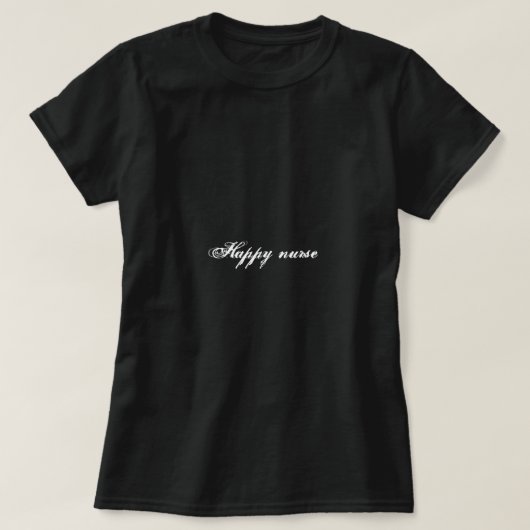 T-shirt infirmière heureuse (Design devant)