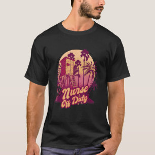 T-shirt Infirmière hors service Vacances d'été Plage Infir