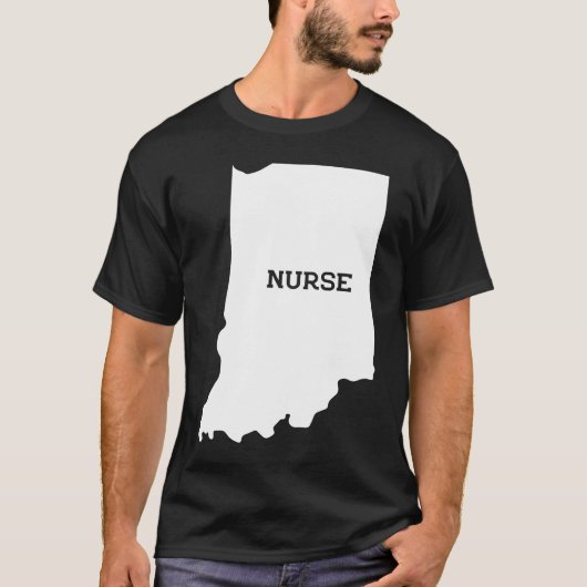 T-shirt Infirmière Indiana State RN CNA LPN Appréciation C (Devant)