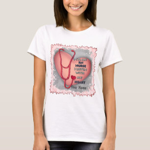 T-shirt infirmière infirmière de coeur rouge