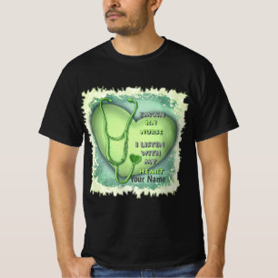 T-shirt infirmière infirmière de coeur vert