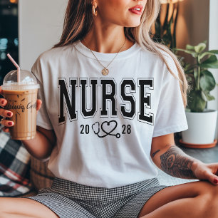 T-shirt Infirmière   Infirmière Diplômée Varsity Personnal