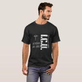 T-shirt Infirmière Infirmière Intensive Unité De Soins Int (Devant entier)
