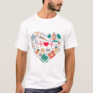 T-shirt Infirmière Infirmière Outil Coeur