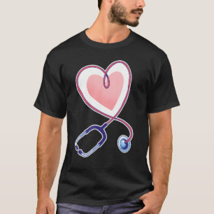 T-shirt Infirmière Infirmière Stethoscope