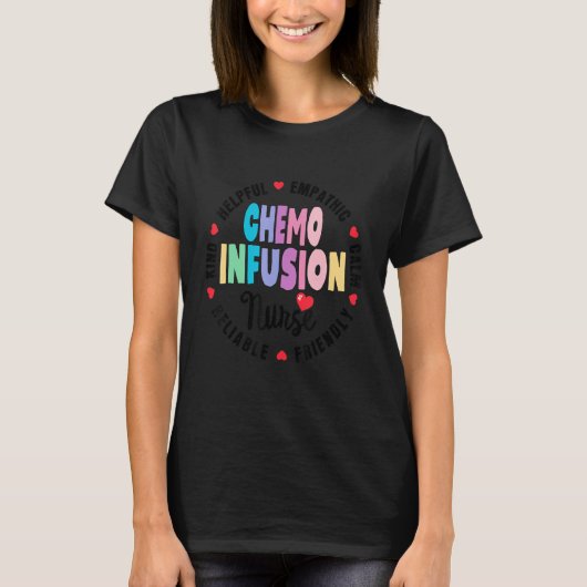 T-shirt Infirmière Infusion Chemo Escadron Oncologie futur (Devant)