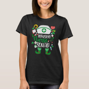 T-shirt Infirmière Infusion Squad Infirmière Leprechaun St