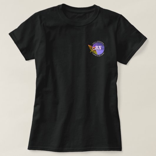 T-shirt Infirmière inscrite | Travail et livraison. Nom pe (Design devant)