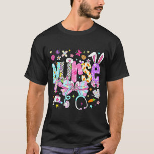 T-shirt Infirmière jour de Pâques mignonne coquette stétho