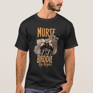 T-shirt Infirmière le jour, méchante la nuit Femmes Emt Er