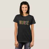 T-shirt Infirmière Leopard Holistic Print For Nuring Stude (Devant entier)