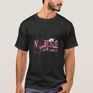 T-shirt Infirmière Leopard MLT tenue Heureuse Sainte-Valen