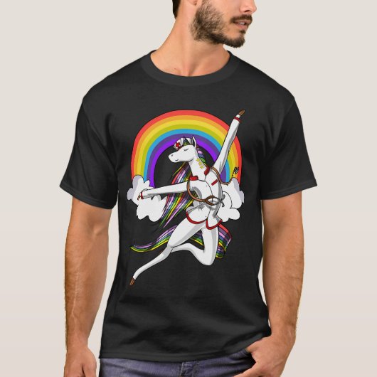 T-shirt Infirmière Licorne (Devant)