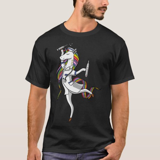 T-shirt Infirmière Licorne (Devant)