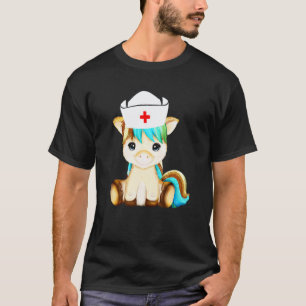 T-shirt Infirmière Licorne Mignonne Avec Licorne Pour Garç