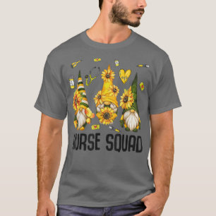 T-shirt Infirmière Life Sunflower Gnome Escadron de soins