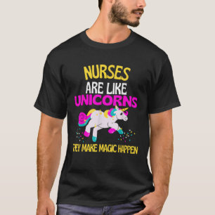 T-shirt Infirmière Magique Unicorne Magique Unicorne Infir