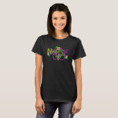 T-shirt Infirmière Mardi Gras Scrub Top Rn Icu Pacu Nicu E (Devant entier)