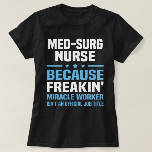 T-shirt Infirmière Med-Surg (Design devant)