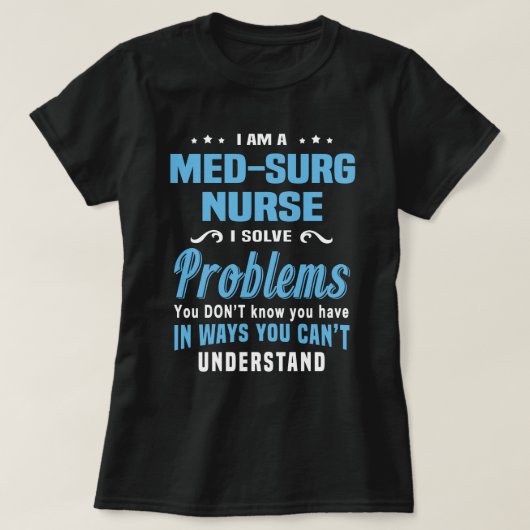 T-shirt Infirmière Med-Surg (Design devant)
