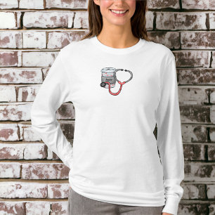 T-shirt Infirmière médecin sur mesure Heartbeat Café Steth