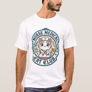 T-shirt Infirmière médicale chat drôle conception amateur