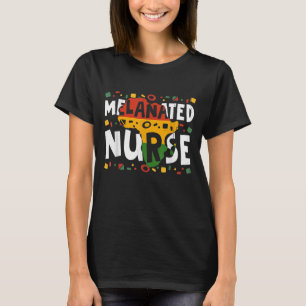 T-shirt Infirmière Melanin Noir Africain Noir Historique