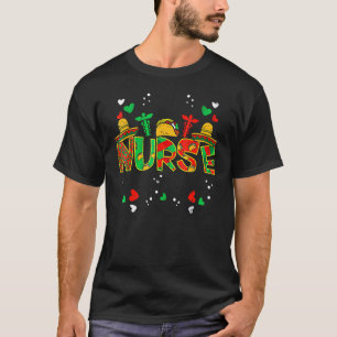 T-shirt Infirmière mexicaine Taco Stethoscope Cinco De May