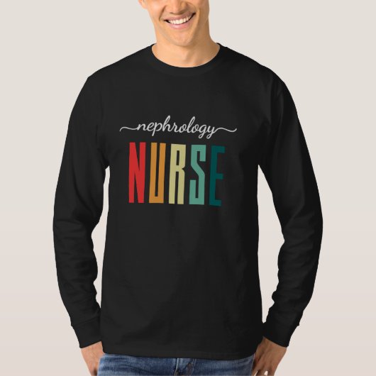 T-shirt Infirmière néphrologie rétro (Devant)