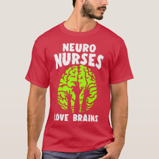 T-shirt Infirmière neuro Amour Cerveaux Costume Halloween