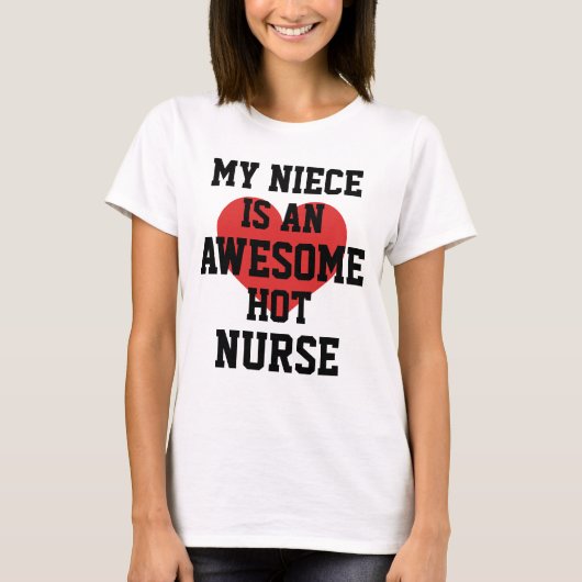 T-shirt Infirmière nièce (Devant)