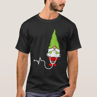 T-shirt Infirmière Noël Mignon Gnome Drôles Cadeaux De Noë