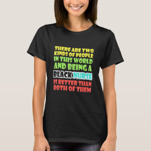 T-shirt Infirmière noire déguisée Histoire afro-américaine