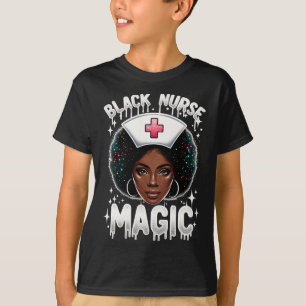 T-shirt Infirmière noire Mois de l'histoire des Noirs Rein
