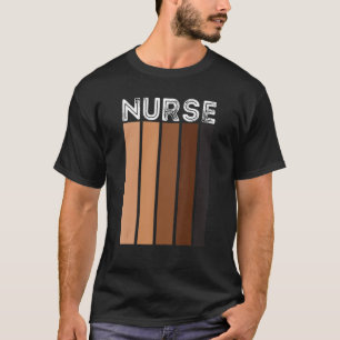 T-shirt Infirmière Noire Pour Femmes Filles Africaines Mel