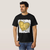 T-shirt Infirmière orthopédique Coeur jaune infirmières su (Devant entier)