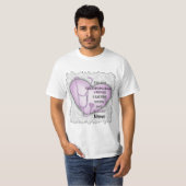 T-shirt Infirmière orthopédique du coeur pourpre (Devant entier)