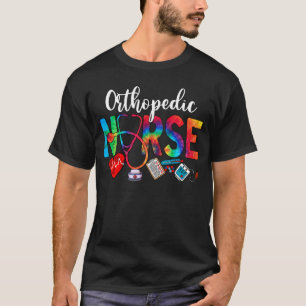 T-shirt Infirmière orthopédique Tie Dye Love Heart Stethos