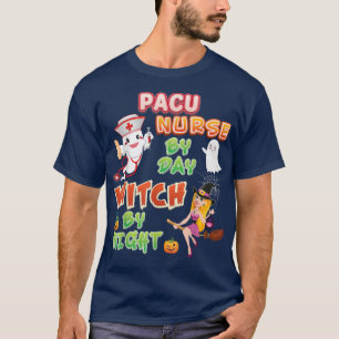 T-shirt Infirmière PACU Par Jour Sorcière Night Crew Hallo